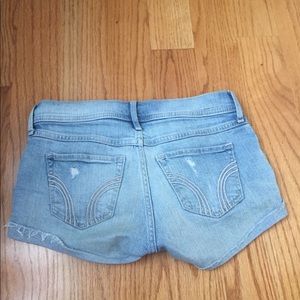 Hollister light wash jean shorts